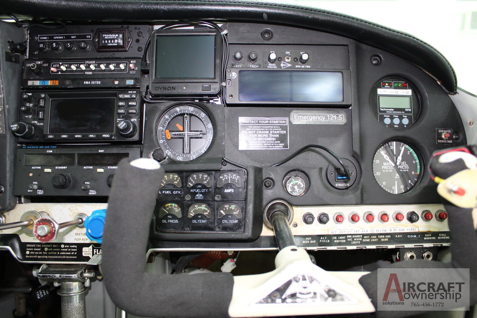 N3910N center stack avionics